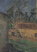 Farm Coutyard in Auvers Paul Cezanne